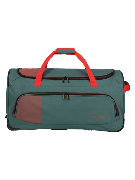 Travelite Reisetasche Travelite Basics Fresh Wheeled Duffle L Green/orange