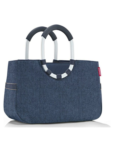 Reisenthel Tasche Reisenthel Loopshopper M Herringbone Dunkelblau