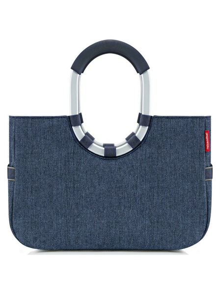 Reisenthel Tasche Reisenthel Loopshopper M Herringbone Dunkelblau