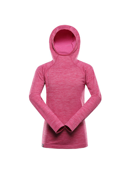 ALPINE PRO Kinder-Schnelltrocknungs-Sweatshirt mit cool-dry ALPINE PRO ROLTO neon pink