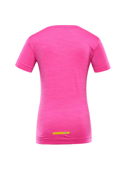ALPINE PRO Kinder-Schnelltrocknungs-T-Shirt ALPINE PRO BASIKO neon pink
