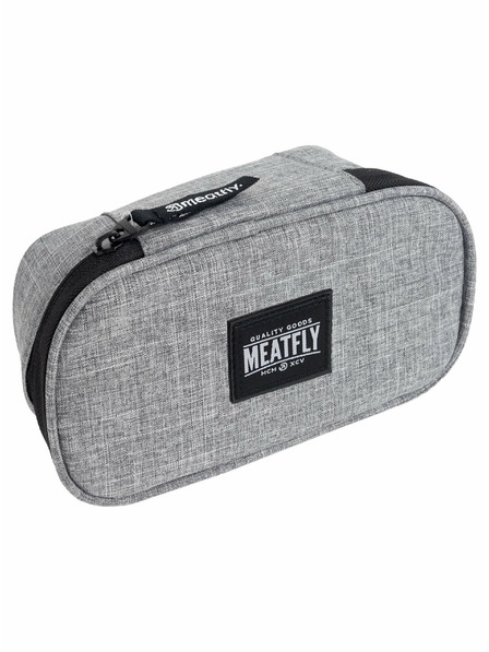 Meatfly Meatfly Etui XL Pencil Case Grey Heather