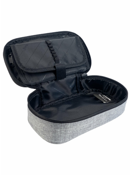 Meatfly Meatfly Etui XL Pencil Case Grey Heather