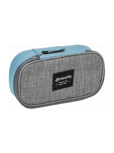 Meatfly Meatfly Etui XL Pencil Case Aqua / Grey