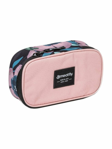 Meatfly Meatfly Etui XL Pencil Case Pink Flowers