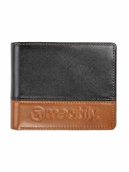 Meatfly Meatfly Ledergeldbörse Eddie Premium Black / Oak