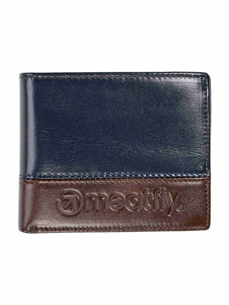 Meatfly Meatfly Ledergeldbörse Eddie Premium Navy / Brown