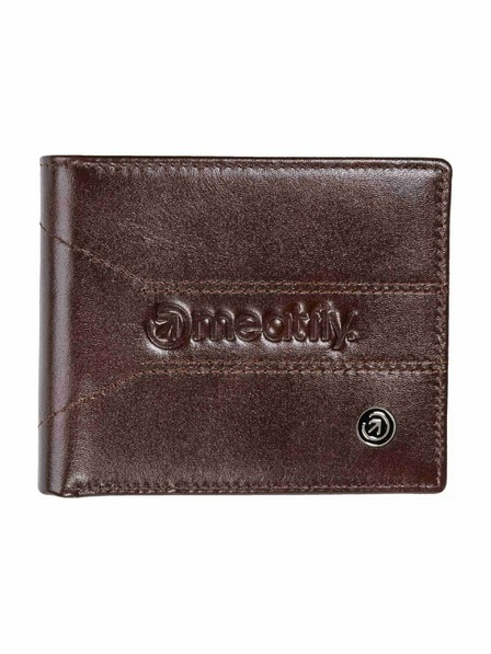 Meatfly Meatfly Ledergeldbörse Zac Premium Dark Brown