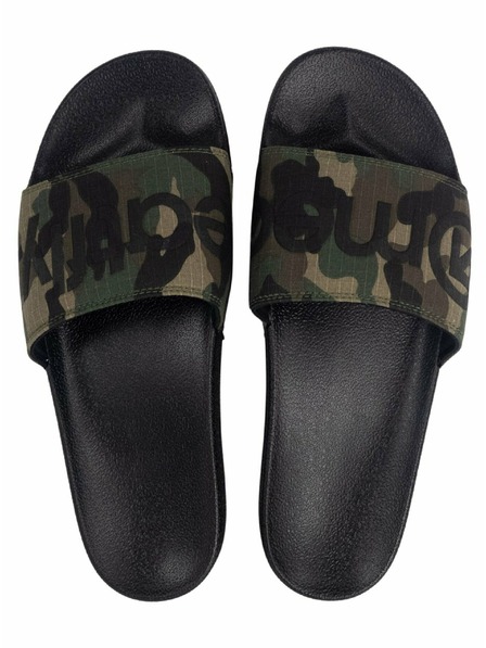 Meatfly Meatfly Herren Pantoffeln Hudson Black Camo Ripstop
