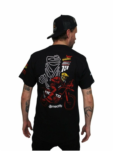 Meatfly Meatfly Herren T-Shirt Dakar Moto Black