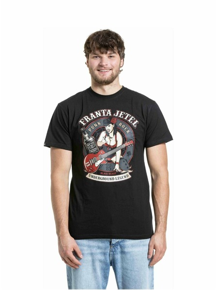 Meatfly Meatfly Herren T-Shirt Franta Jetel Black