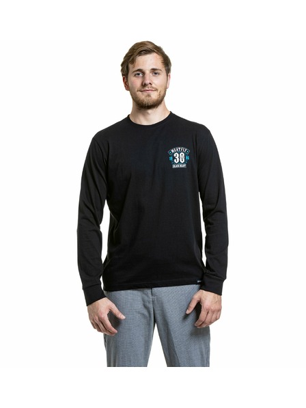 Meatfly Meatfly Herren Langarmshirt Blackheart Skull Black