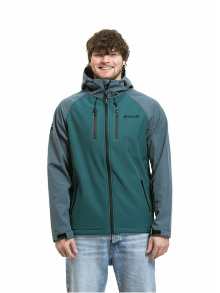 Meatfly Meatfly Herren Softshell Jacke Rasmussen Botanical / Blue Sea