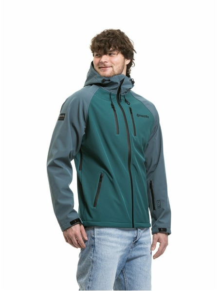 Meatfly Meatfly Herren Softshell Jacke Rasmussen Botanical / Blue Sea