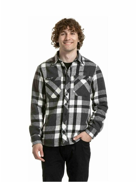 Meatfly Meatfly Herrenhemd Woody Premium Black