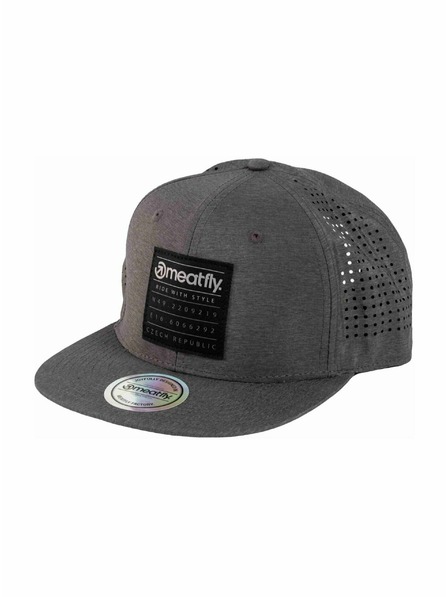 Meatfly Meatfly Kappe Nylan Perfor Snapback Grey Square