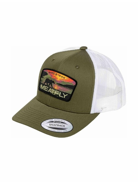 Meatfly Meatfly Kappe MF View Trucker Red Alaska / Buck / White