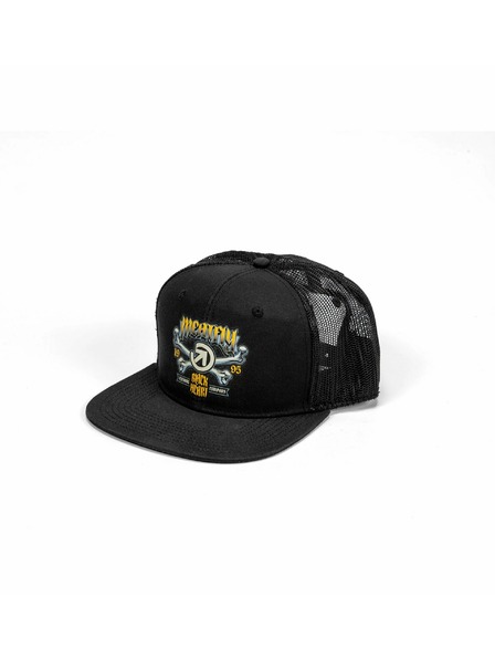 Meatfly Meatfly Kappe Crossbones Trucker Black