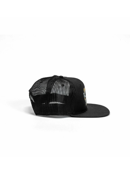 Meatfly Meatfly Kappe Crossbones Trucker Black