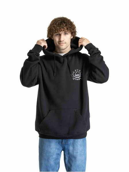 Meatfly Meatfly Unisex Sweatshirt Fry Skull Black