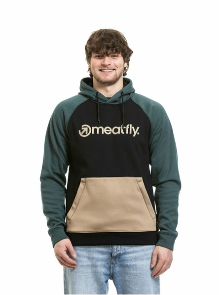 Meatfly Meatfly Herren technisches Sweatshirt Gravel Black Safari