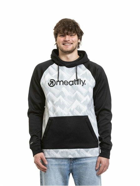 Meatfly Meatfly Herren technisches Sweatshirt Gravel White Mountains