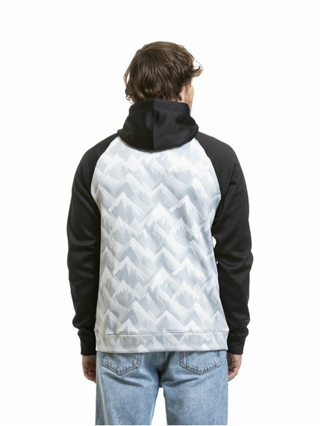 Meatfly Meatfly Herren technisches Sweatshirt Gravel White Mountains