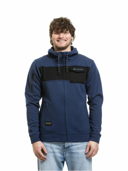 Meatfly Meatfly Herren technisches Sweatshirt Josh Dark Ocean / Black