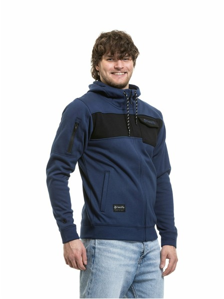 Meatfly Meatfly Herren technisches Sweatshirt Josh Dark Ocean / Black