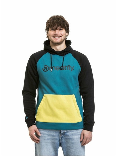 Meatfly Meatfly Herren technisches Sweatshirt Gravel Hb Blue / Lime