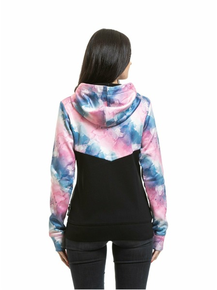 Meatfly Meatfly Damen Technisches Sweatshirt Omni Color Bubbles / Black
