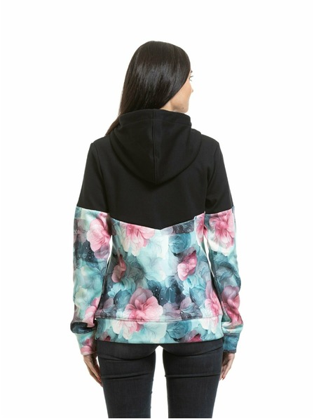 Meatfly Meatfly Damen Technisches Sweatshirt Omni Black / Flower