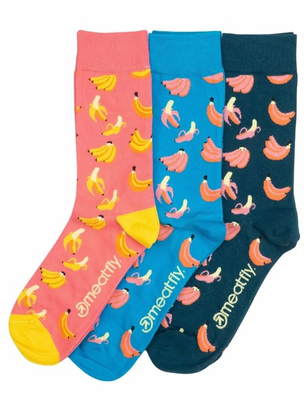 Meatfly Meatfly Socken Lexy Dreierpack Bananas