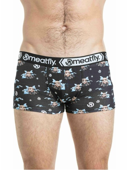Meatfly Meatfly Herren Boxershorts Balboa Doppelpack SK8 Skeleton / Fly