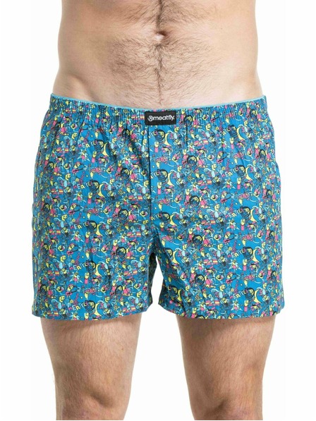 Meatfly Meatfly Herren Boxershorts Agostino Pink Partyboi / Cityboi Doppelpack