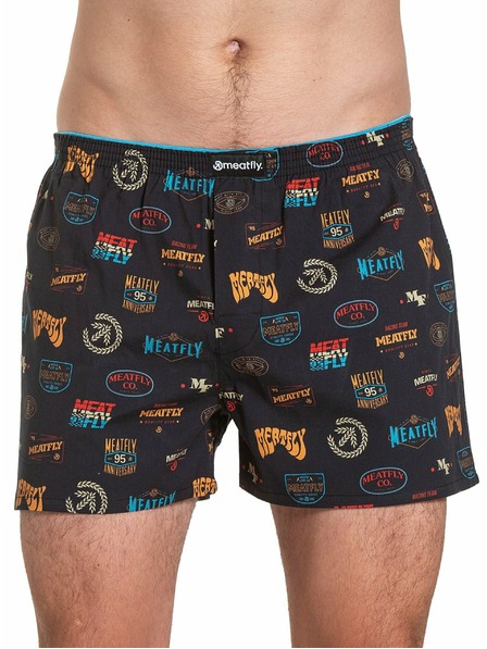 Meatfly Meatfly Herrenunterhosen Agostino Double Pack H - Badges