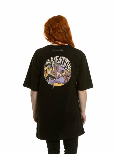 Meatfly Meatfly Damen T-Shirt Rory Skeleton Black