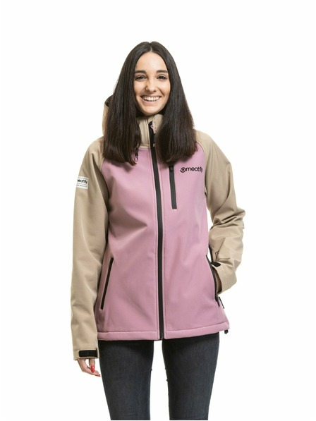 Meatfly Meatfly Damen Softshell Jacke Zaja Safari / Rose
