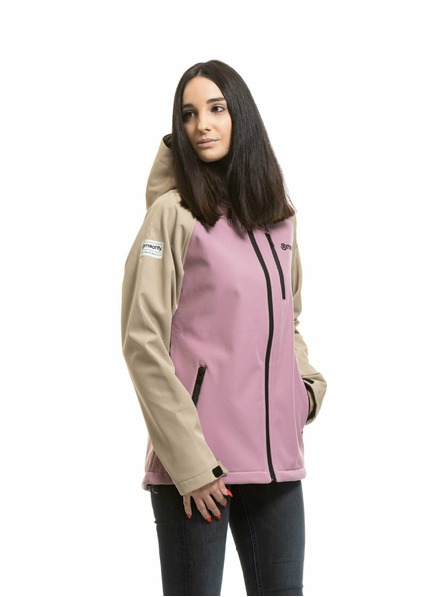 Meatfly Meatfly Damen Softshell Jacke Zaja Safari / Rose