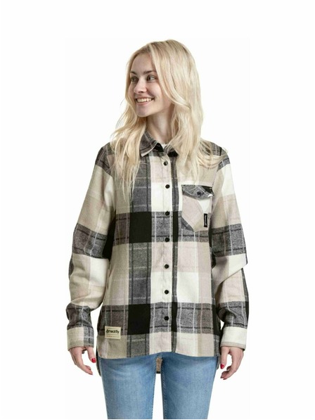 Meatfly Meatfly Damen Hemd Courtney Beige