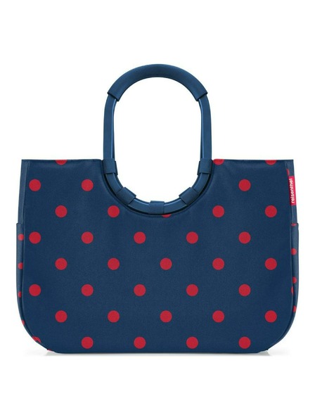 Reisenthel Dunkelblau Damen Polka Dot Tasche Reisenthel Loopshopper L Frame Mixed Dots