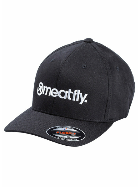 Meatfly Meatfly Flexfit Cap Brand Black | Schwarz | Größe