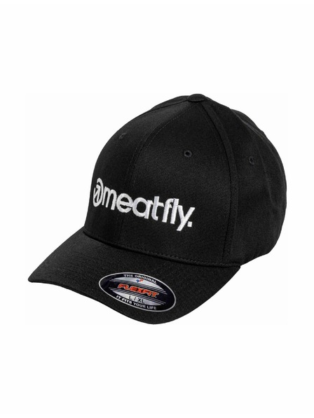 Meatfly Meatfly Flexfit Cap Brand Black | Schwarz | Größe
