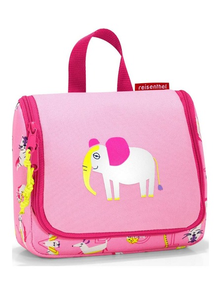 Reisenthel Rosa Mädchen-Kosmetiktasche mit Elefantenmotiv Reisenthel Toiletbag S Kids Abc friends pink