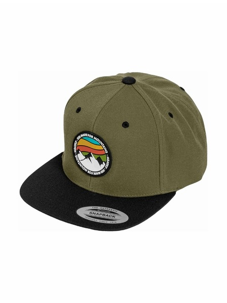 Meatfly Meatfly Kšiltovka Flanker Snapback Rot Mountain/Oliv/Schwarz