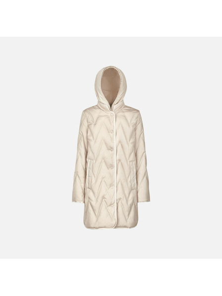 Geox Cremefarbene Damen-Daunenjacke Geox Plummery