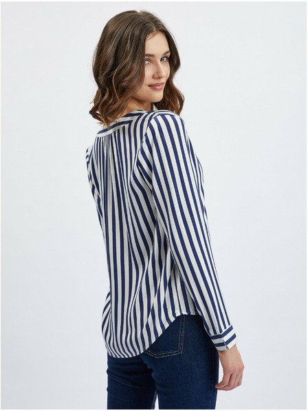 Orsay Dunkelblau gestreifte Damenbluse ORSAY