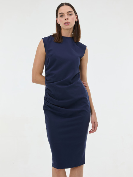 Orsay Dunkelblaues Damen-Midikleid ORSAY