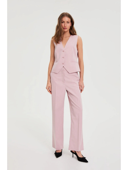 Moodo Hose in feinen Streifen rosa Moodo