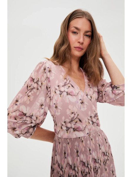 Moodo Plissierte Kleider rosa Moodo